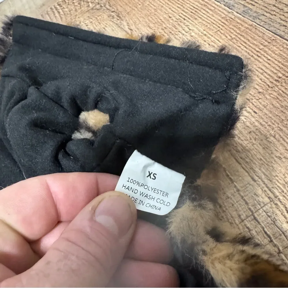 Kensington Kennel Club Leopard Print Fleece Dog Coat / Jacket XS